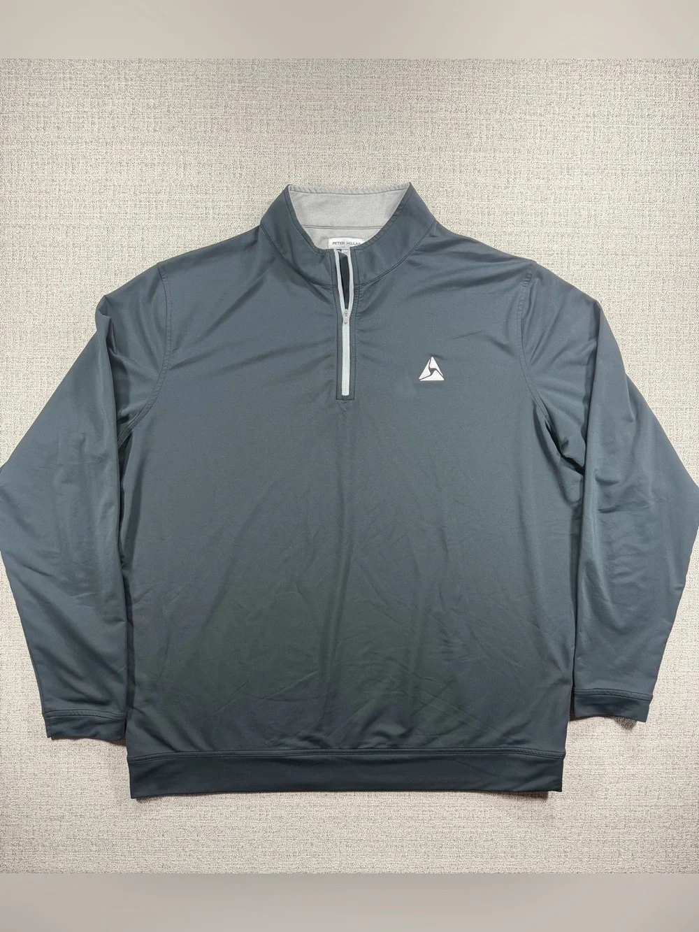 Peter Millar Mens Black Perth Performance Quarter Zip Pullover XXL ME0EK40